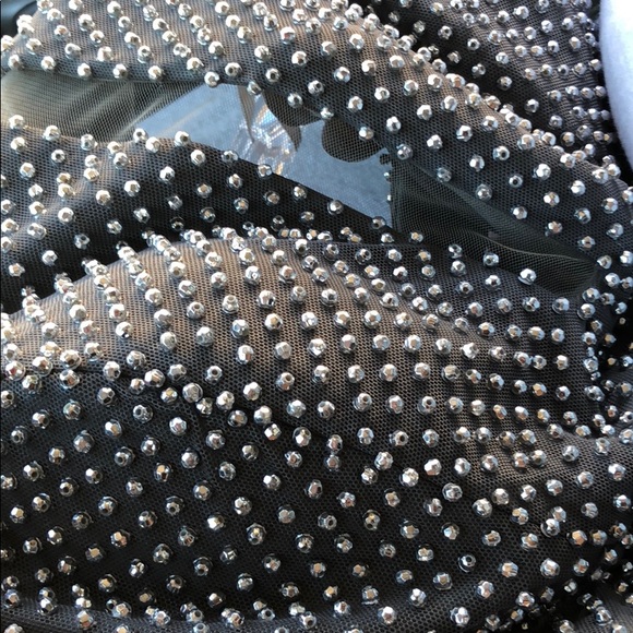 Gray hand-beaded Prom dress - Picture 6 of 7